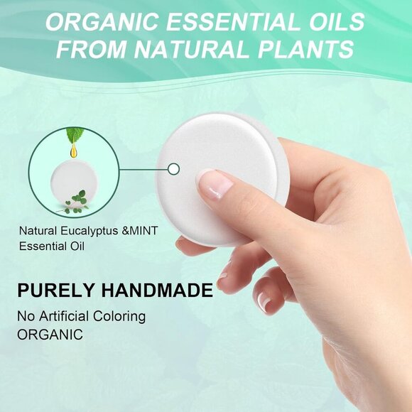 Shower Steamers Aromatherapy, 6-Pack Eucalyptus for Shower Bombs with Mint Organ - Picture 2 of 7